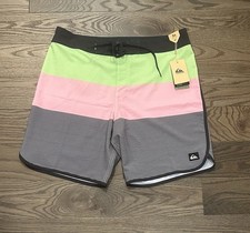 Quiksilver Surfsilk Tijuana 19  Boardshorts NWT 4-Way Stretch Eco Surf Sz34