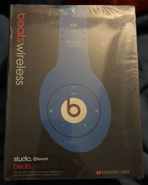 Monster Beats Studio Wireless Bluetooth headphones new blue | eBay