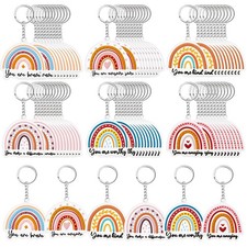 72 Pcs Employee Appreciation Gifts Bulk, Inspirational Keychains