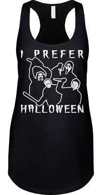 Halloween Trick Treat Costume Party Funny Movie Monsters Horror Racerback Tank