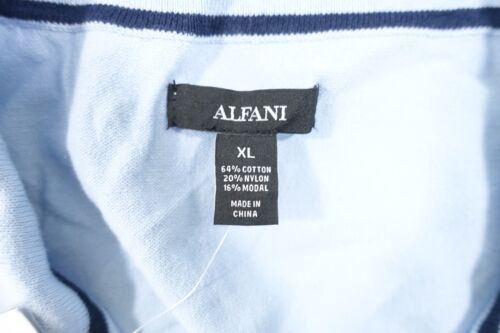 Alfani Azul Claro XL Punto sin Botones Polo Hombre Nuevo con Etiquetas - Imagen 4 de 5