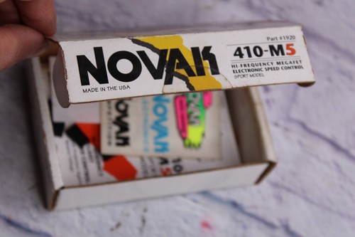 Vintage 1992 Novak 410-M5 Electronic Speed controller - BOX ONLY w/ STICKERS !! - Picture 3 of 3