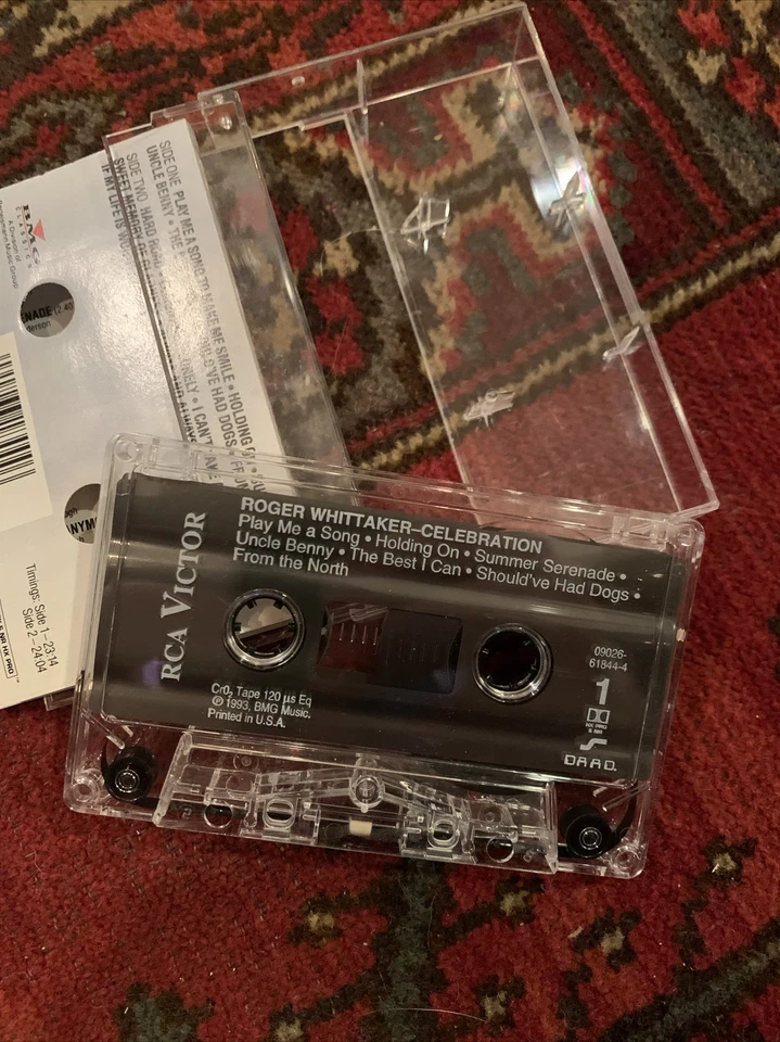 Roger Whittaker Celebration Cassette Tape Audio Music Vintage - Image 3 of 3