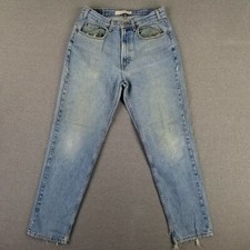 VINTAGE Gap Easy Fit 34x32 USA MADE Jeans Distressed Faded Broken In Retro 90s