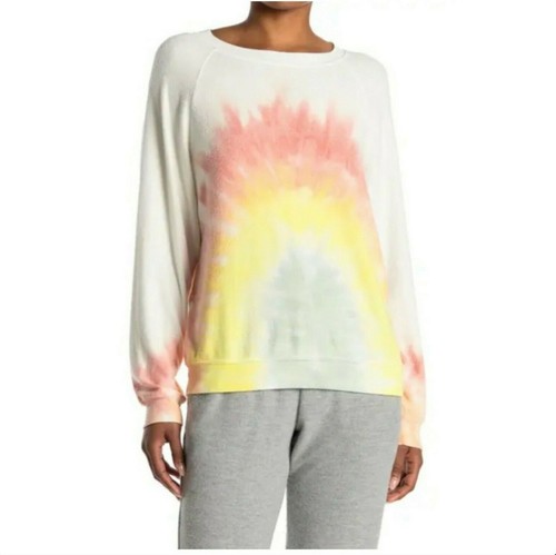 Wildfox Rainbow Tie-Dye Pullover 