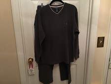 Polo Ralph Lauren Sleepwear 2 Piece Men Sz L Gray