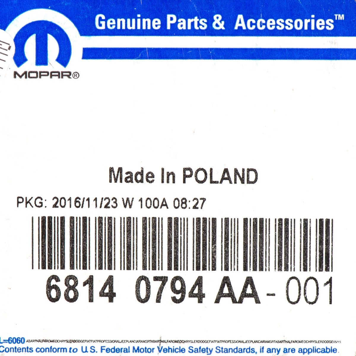Mopar OEM Fiat 500 Convertible Top Drive Cable – Right Side – 2012-2018 (68140794AA)