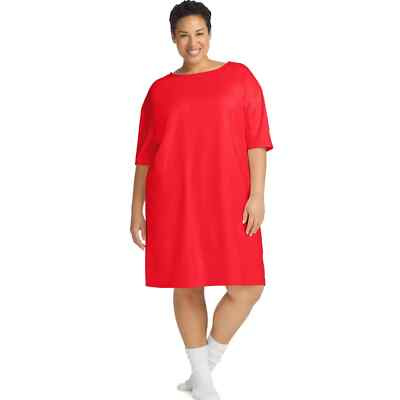 JMS Knit Studios Plus Size Cotton Wear Around Sleep Shirt 1X 2X 3X 4X 5X