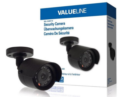 Valueline SVL-CAM110 Rundschwarze Überwachungskamera für den Innen- und Außenber