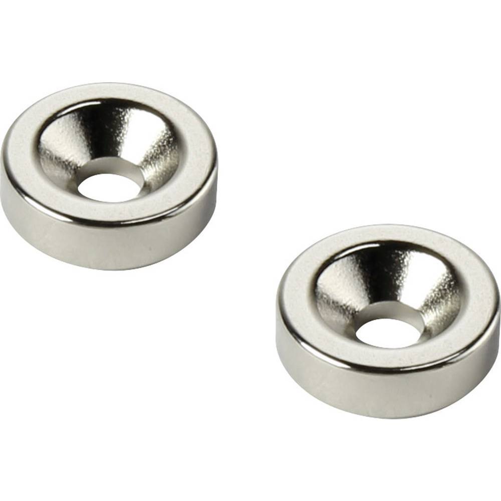 TRU COMPONENTS TC-12250620 Magnete permanente Anello (Ø x A) 25 mm x 3 mm M5