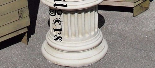 Säule Blumensäule Dekosäule Podest Tisch Wohnen Garten Möbel Säulen 1007 F38 - Picture 2 of 3