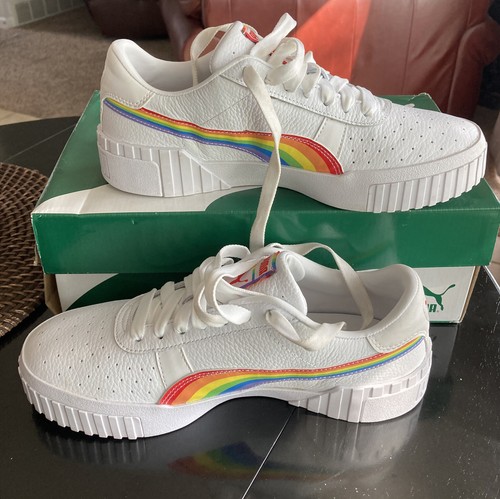puma white rainbow