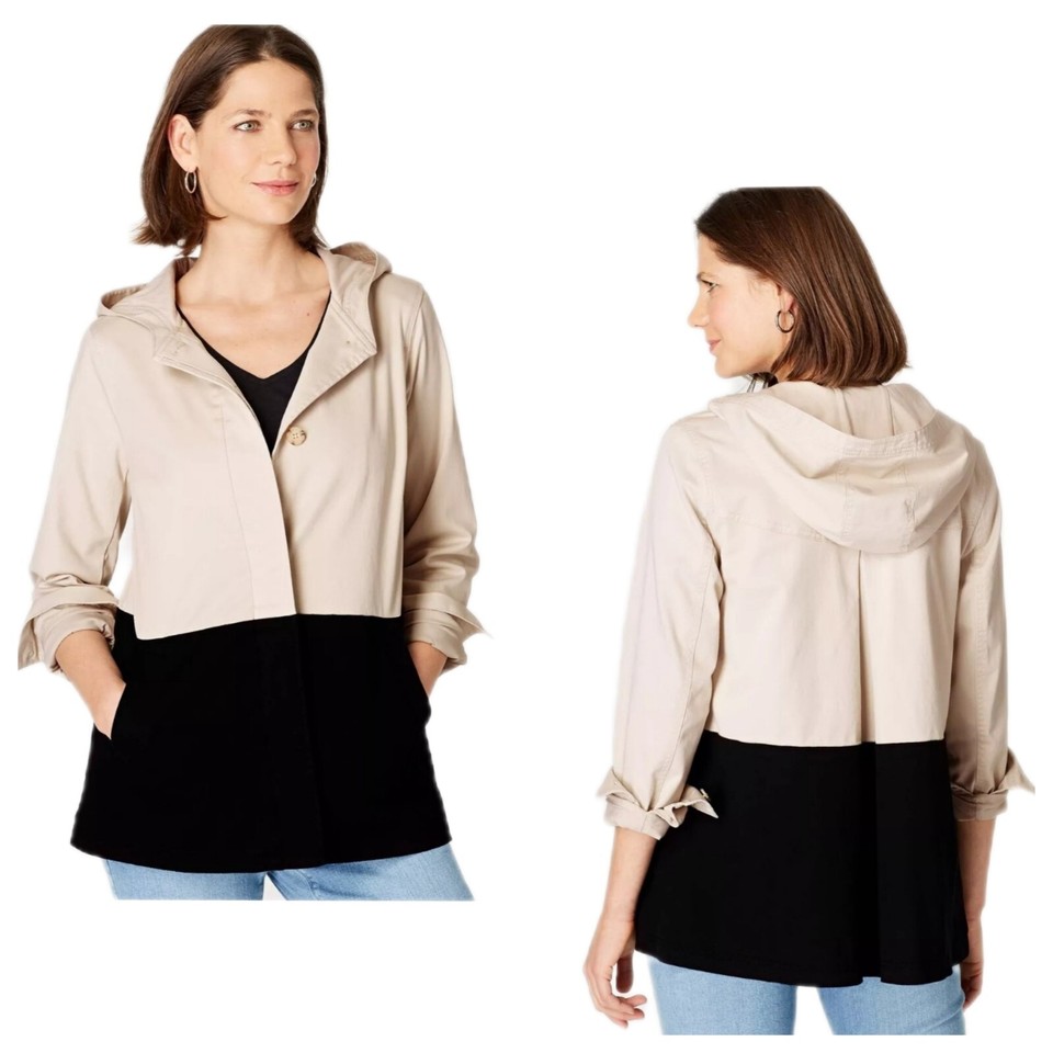 Jupe Plissée à Revers (inverted Pleat) Essentials By ABS Taille 4 - Motif Carreaux Noir/crème, Genou, Neuve Sans étiquette