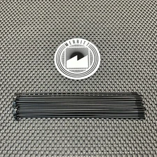 36 Merritt BMX Stainless Steel Spokes 190mm X 2.0mm 14G Black