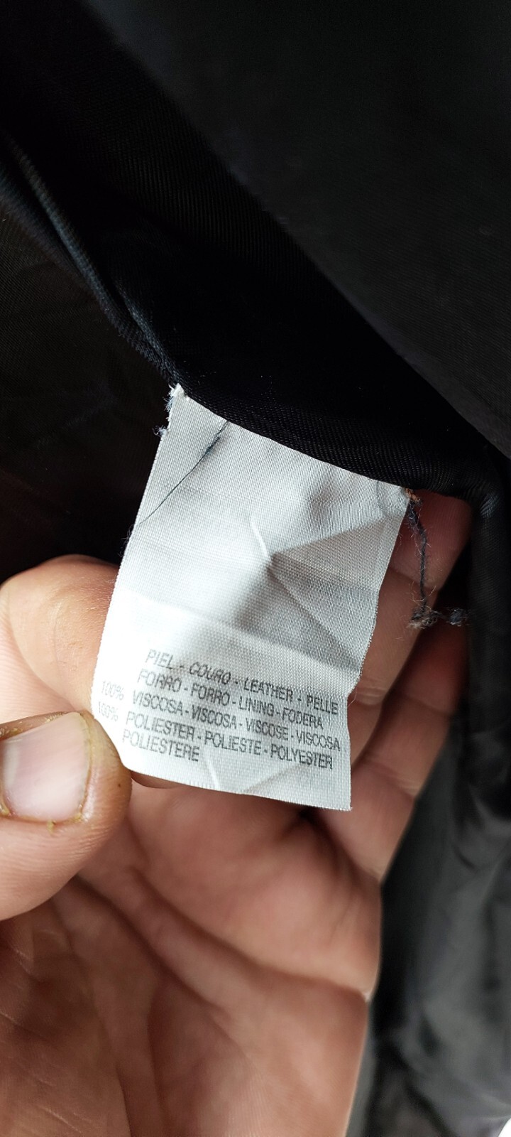 Giacca cappotto vintage ysl yves saint laurent in pelle taglia 50 EU