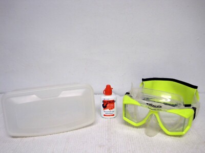 Tilos Scuba Snorkeling Tempered Glass Diver Mask w/Sea Drops Lens Cleaner & Case