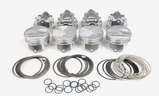 SILVOLITE Hypereutectic 29cc Dome Pistons+CAST Rings Kit Chevy BB 454 7.4L STD