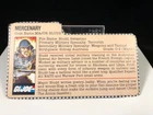 1983 Hasbro G.I. Joe: A Real American Hero Cobra Mercenary MAJOR BLUDD File Card