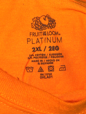 DoorDash Front & Back Food Delivery Driver ORANGE Short Sleeve 2XL