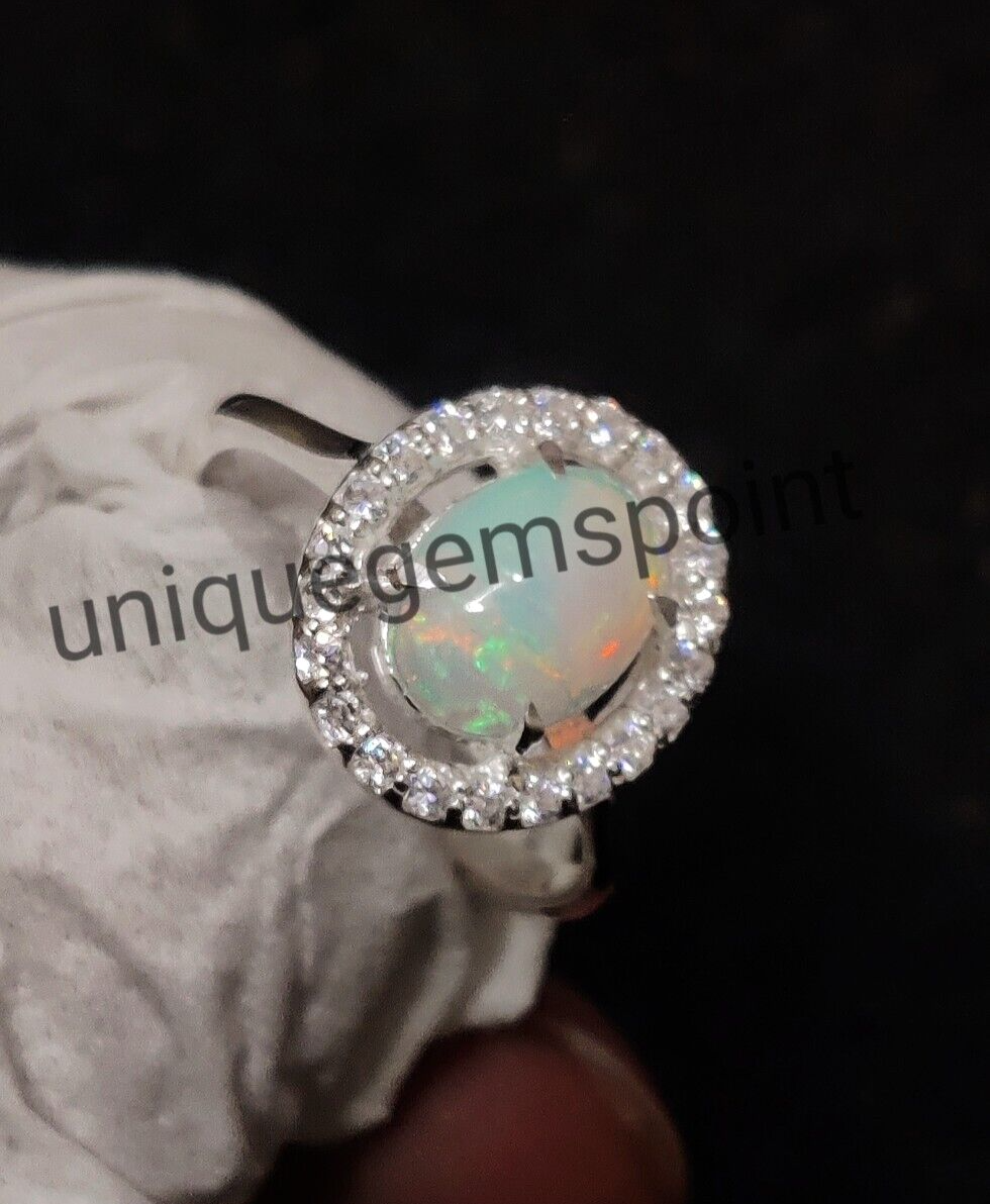 12.00 CT Natürlich Äthiopische Schwarz Feuer Opal Zertifiziert
