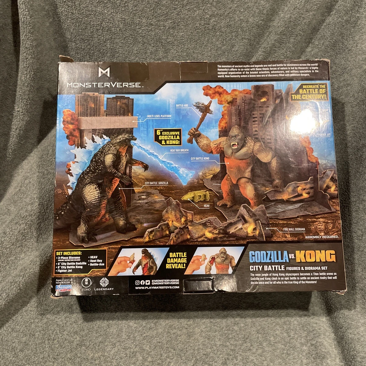 Godzilla Monsterverse City Battle Playset Figures Dio vrogue.co