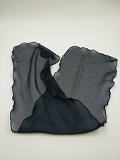 Retro Navy Blue Sheer Cover Up Scarf Tie 30" x 8"
