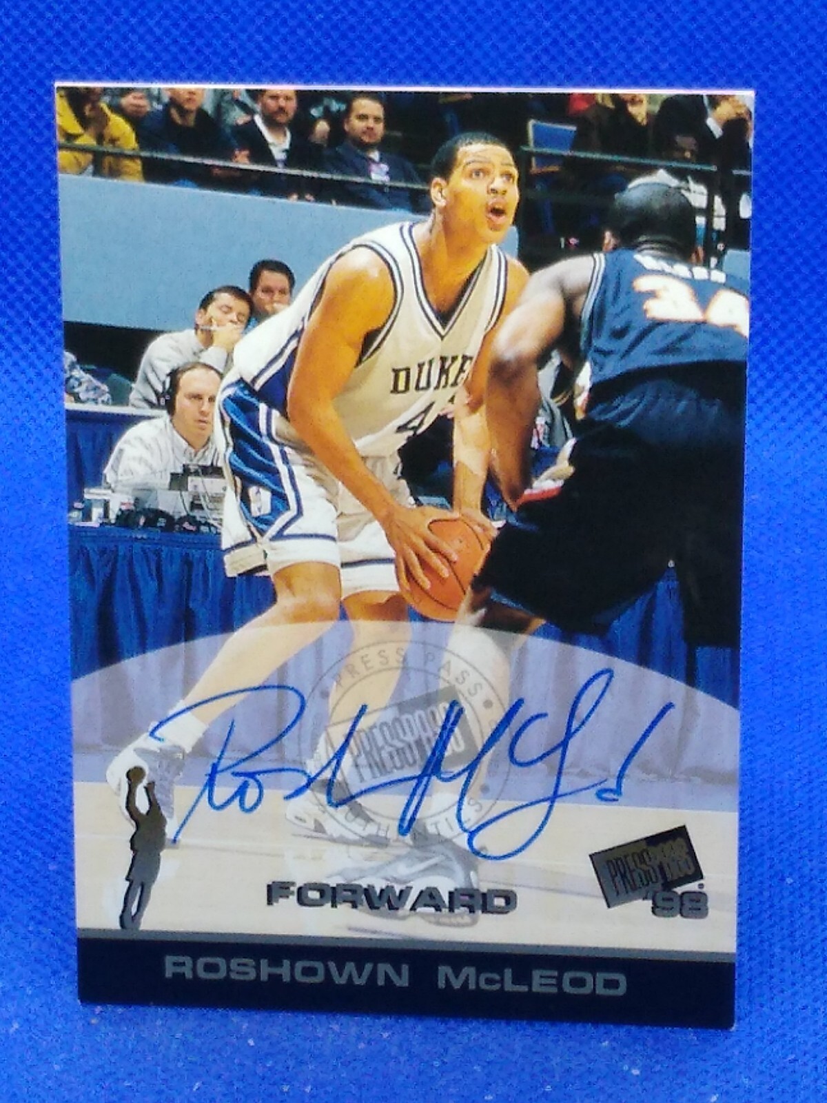 1998 Press Pass Auto Roshown McLeod Rookie Auto RC