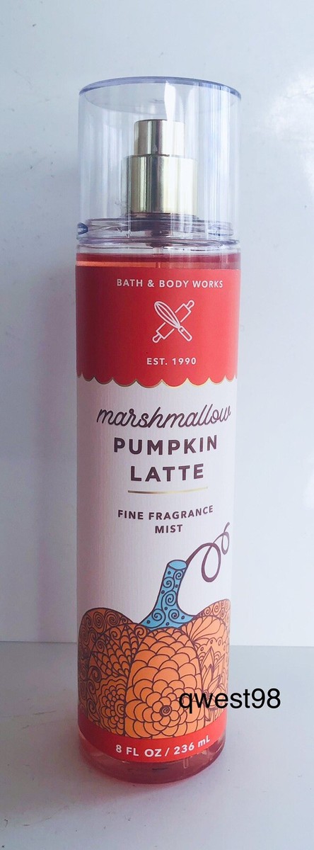BATH BODY WORKS MARSHMALLOW PUMPKIN LATTE FINE FRAGRANCE MIST