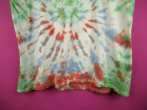 VINTAGE Tie-Dye Mens Womens Pastel Green Oversize 90s T-Shirt Tee Top L XL 20 18 - Picture 12 of 12
