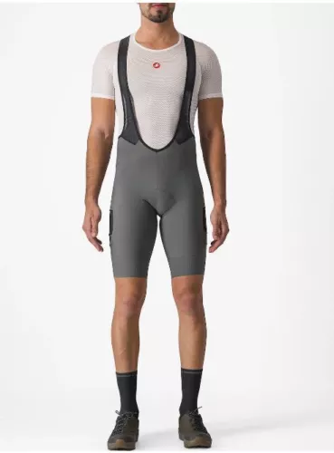 GRAVEL / CYCLING BIBSHORTS BRAND: CASTELLI UNLIMITED CARGO COLOR: GUNMETAL GRAY