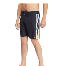NEW Billabong D Bah Airlite sz 38 mid length Board shorts swim Black waves