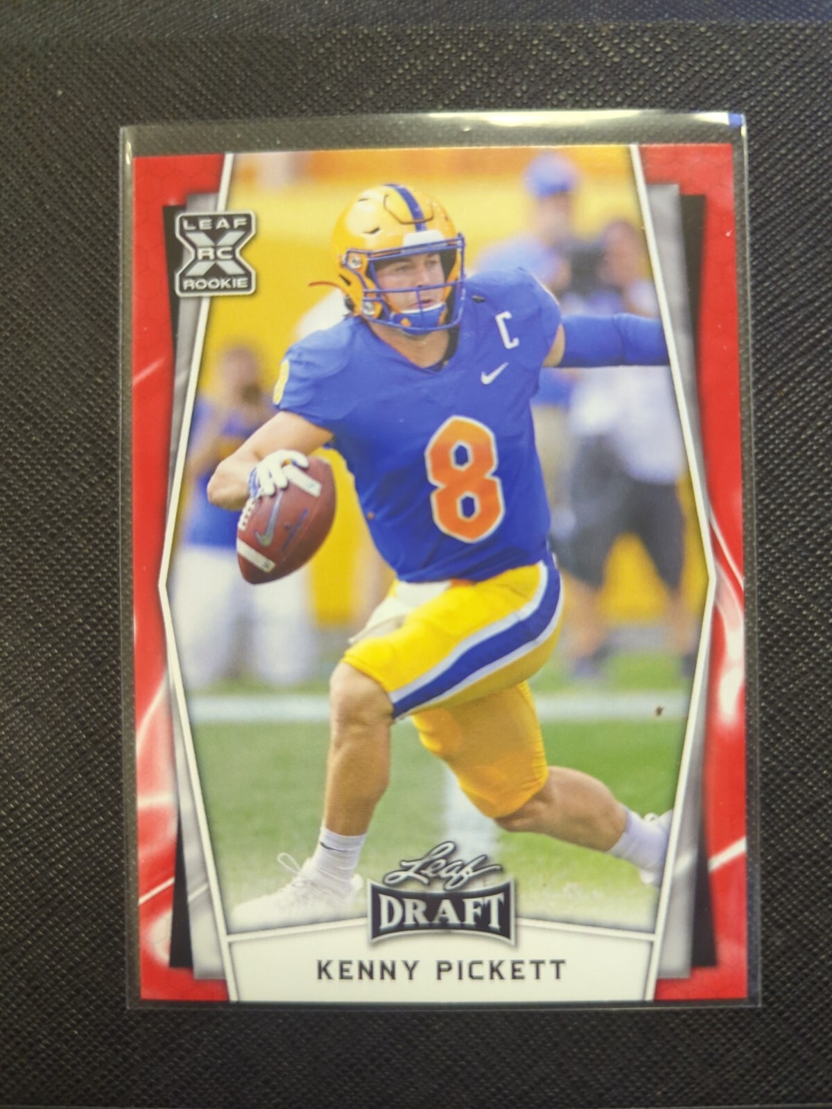 2022 Leaf Draft Football 'RED' XRC Rookie RC Kenny Pickett Steelers B7