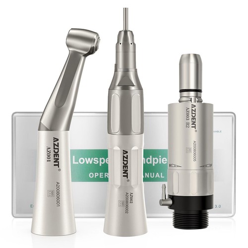 Dental Low Speed Contra Angle/Straight/Air Motor/Hygiene Prophy Handpiece 4Holes - Picture 61 of 63