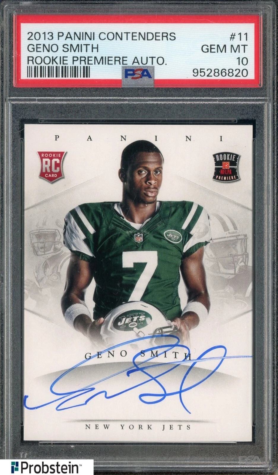 Geno Smith Panini Contenders Rookie Premiere Autograph #11 Base