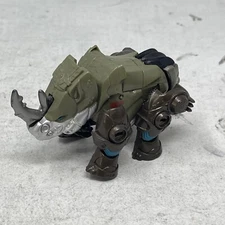 Transformers 2005 Cybertron Backstop Scout Class Figure Rhino Missing Key