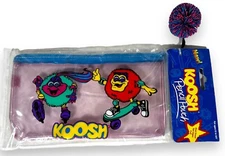 Vintage 1997 Koosh Ball Pencil Pouch Case Bag Y2K NEW by OddzOn 8"x5"