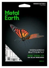 Fascinations Metal Earth Monarch Butterfly 3D Laser Cut Steel Model Kit MMS123