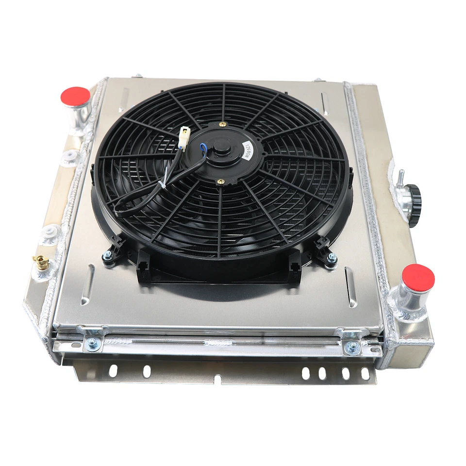 3-Row Radiator Shroud fan for 1963-77,1966 Ford Mustang Falcon Fairlane Maverick Foto 3 de 4