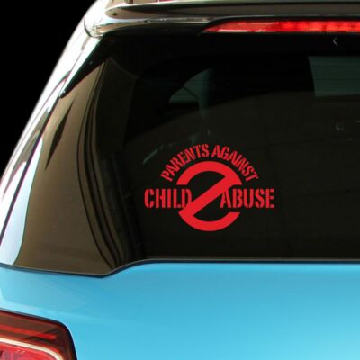 PARENTS AGAINST CHILD ABUSE Car Laptop Sticker Decal