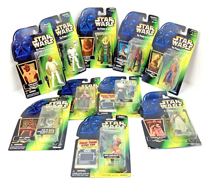 New 1996 Hasbro Star Wars Power Of The Force Action Figures - LOT of 10