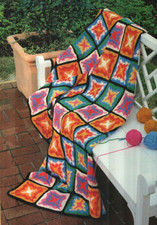 FIRECRACKER AFGHAN HOME DECOR CROCHET PATTERN INSTRUCTIONS