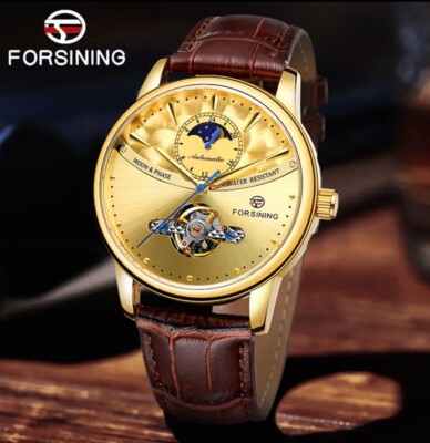 Forsining Tourbillion Multi Function Display Men's Automatic Mechanical Watches