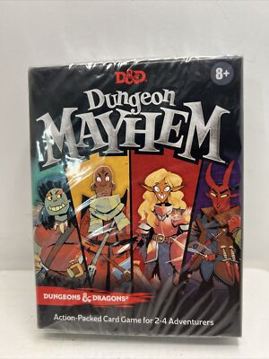 Wizards of The Coast D and D Dungeon Mayhem Action Packed Card Board Game