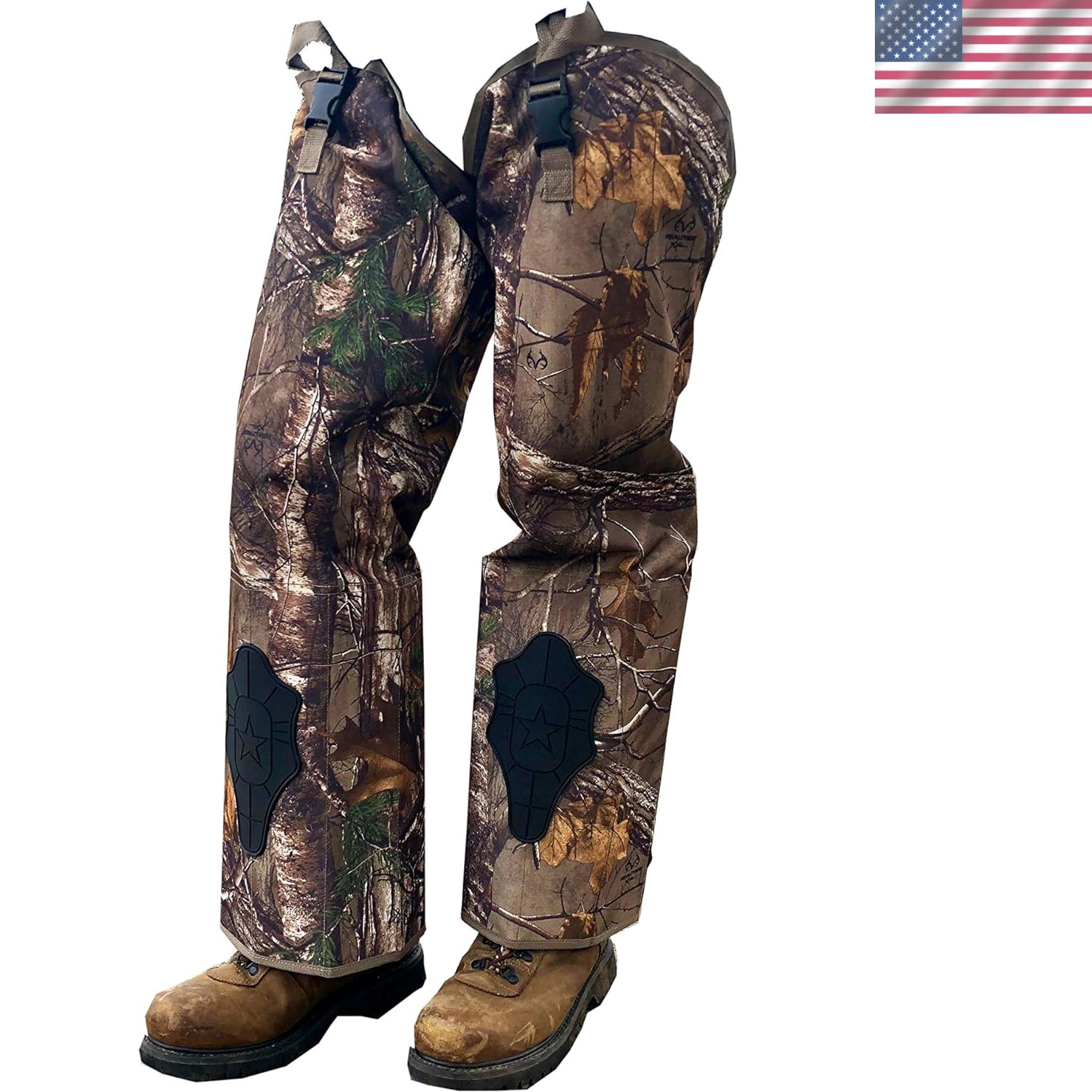 Real Tree Snake Chaps - Hunting Guard Gear Realtree Chaps Camo Full Protectio...