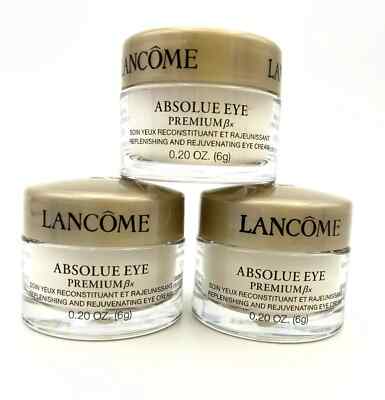 Set of 3 Lancome Absolue Eye Premium Bx Replenishing Eye Cream .20 oz. each