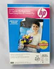 New Sealed HP Premium Plus Photo Paper High Gloss 4×6 (100 Sheets)