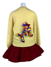 VINTAGE 1950s POODLE CIRCLE SKIRT  WOOL SWEATER ROCKABILLY SWING COSTUME MOD