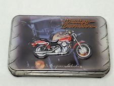 Harley Davidson Limited Edition Collector Tin + Playing Cards + Pin