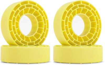 INJORA Silicone Rubber Inserts for 62-64mm*24mm 1.0 Tires(Large Yellow)