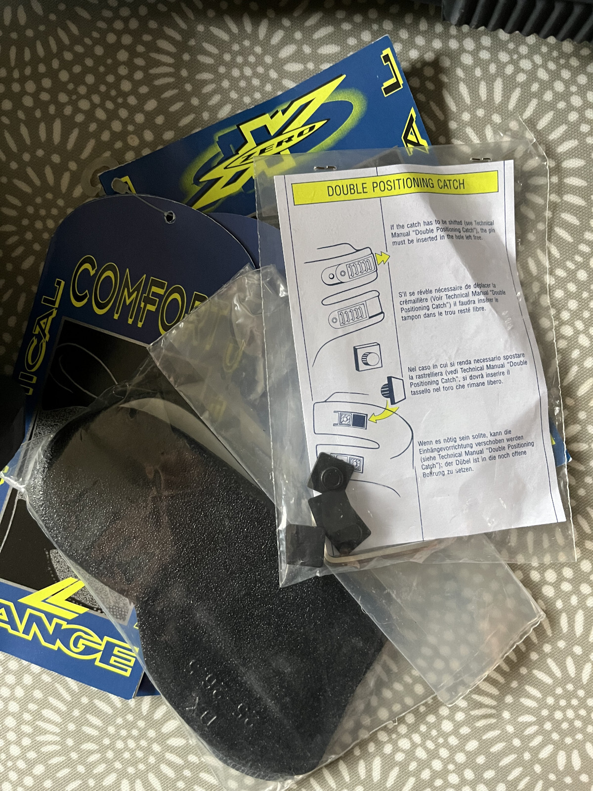 SKI BUNDLE! Womens Lange XZero 5 ACD Retro Blue Ski Boots UK7 (305mm